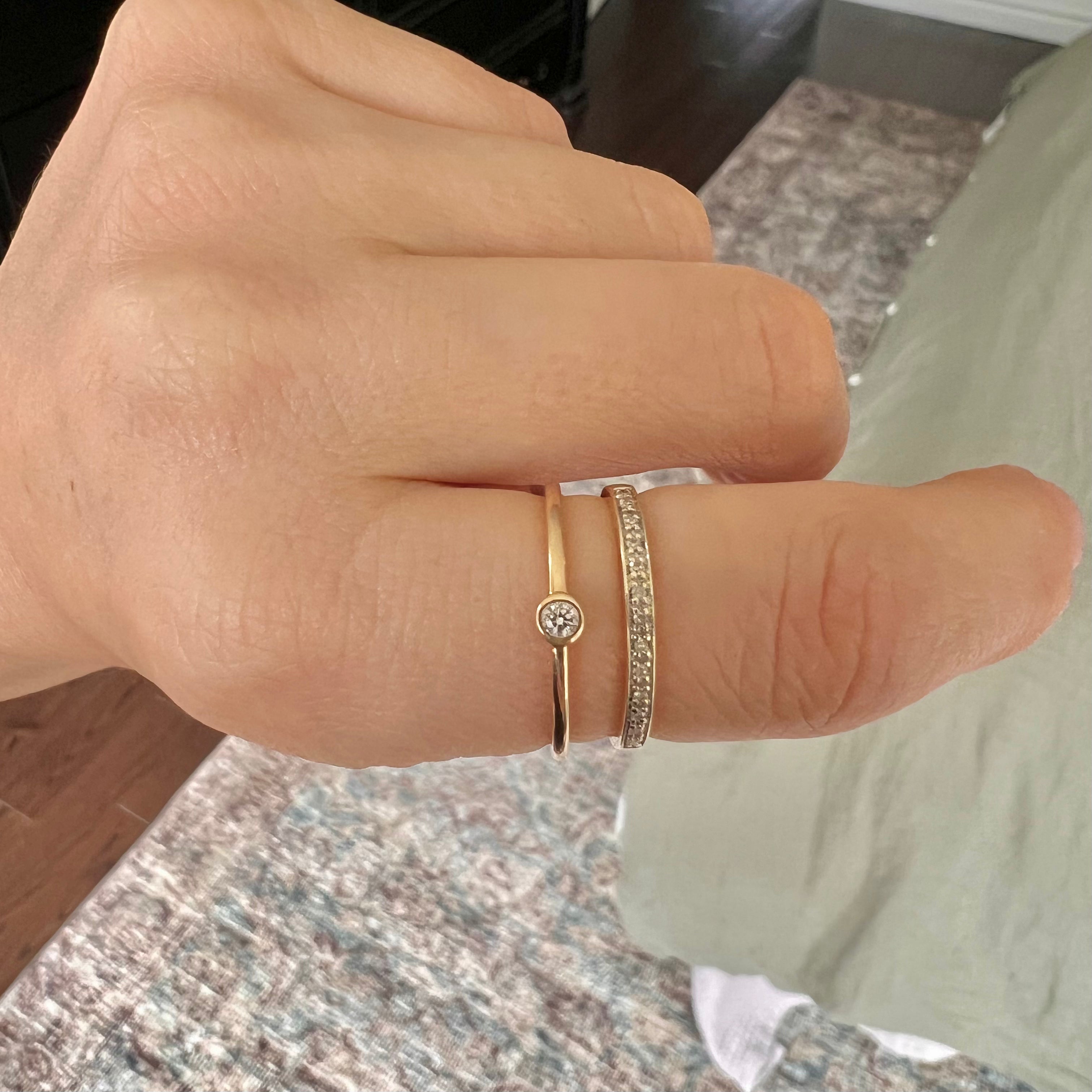 Dainty Half-Eternity Diamond Band