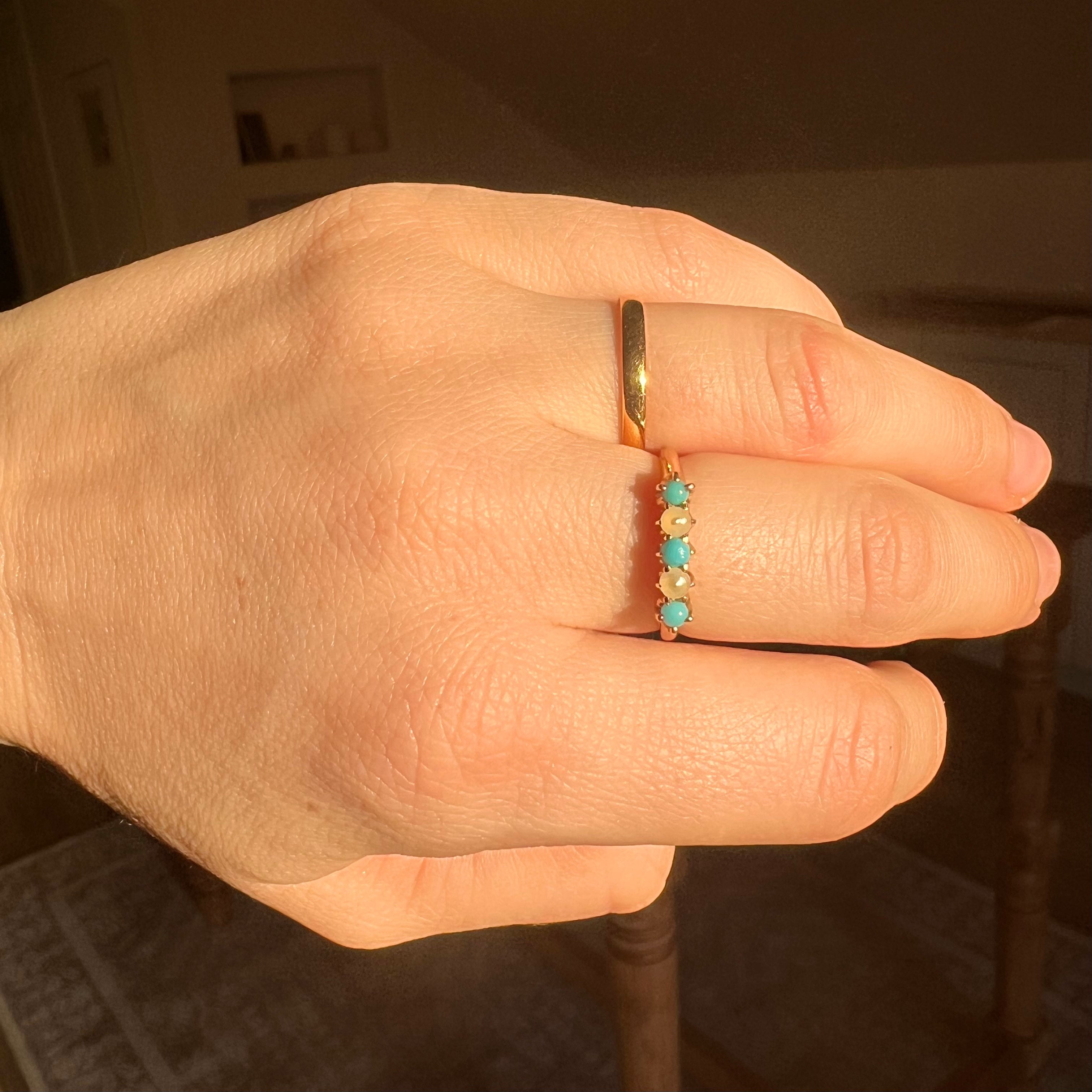 Antique birmingham 22k gold band 